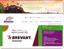 Tablet Screenshot of biogene.com.br